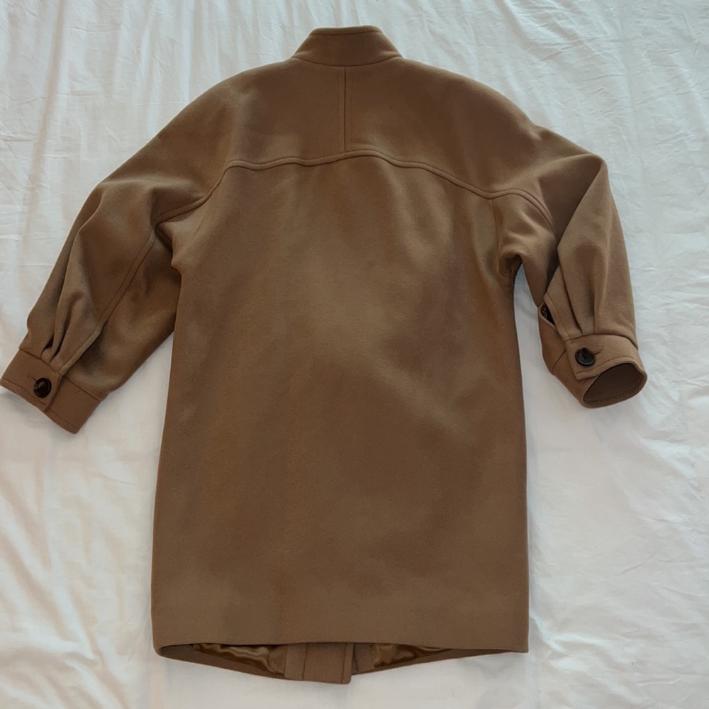 NEW & Other Stories Wool Cocoon Coat Jacket sz 4 Camel Color - Picture 2 of 5
